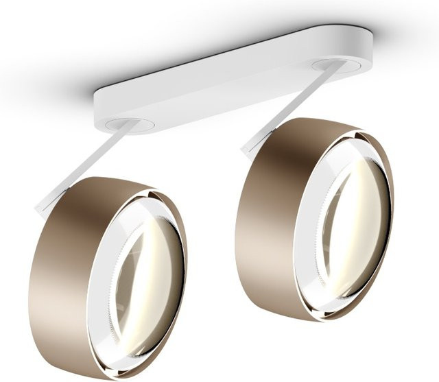 Occhio Più alto 3d doppio VOLT LED-Deckenstrahler in Gold matt und Weiß matt mit warmweißem Licht (2700K) - Bild 1