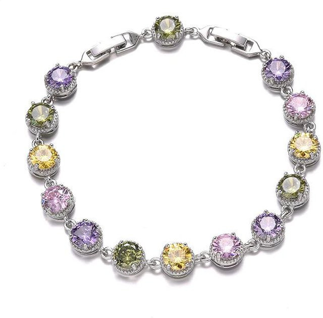 YIRAN Armband, Zirkon, grau, Damen - Bild 1