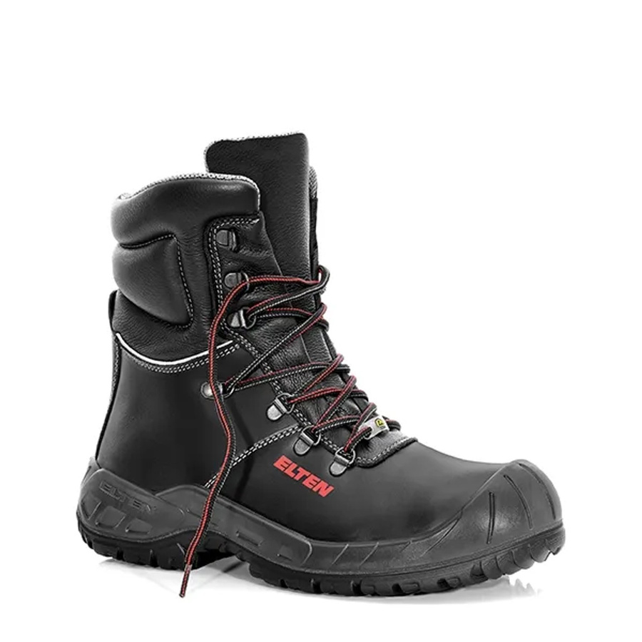 Elten Sicherheitsschnürstiefel Renzo S High ESD S3 Hi aus Rindleder in Schwarz Gr. 46 - Bild 2