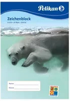 Pelikan Zeichenblock A3 weiß und mehrfarbig - Bild 1