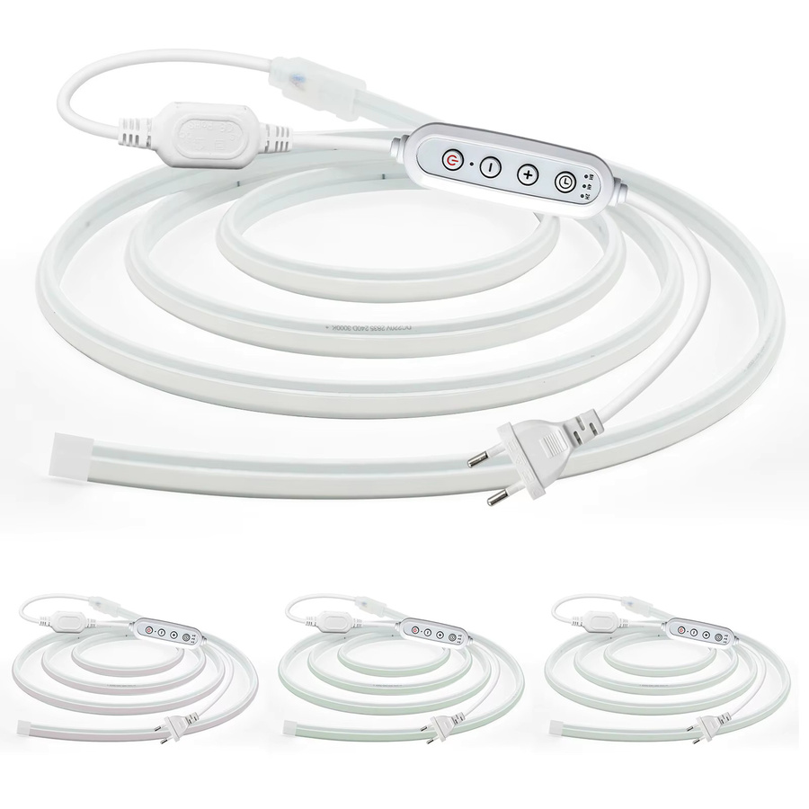 HEGEHE Dimmbarer COB LED-Neonstreifen Wasserdichtes Flexibles Silikon Band in Mehrfarben - Bild 5
