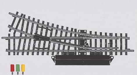 Märklin H0 K-Gleis 2263 Weiche rechts 2er-Set