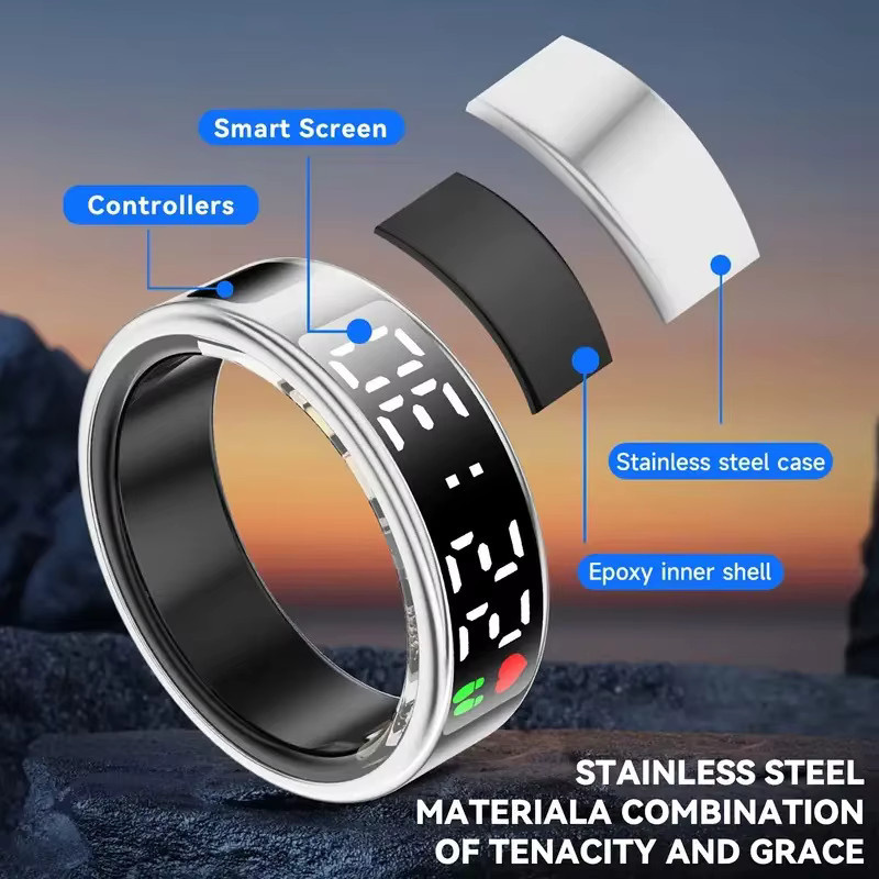 KHWPS Smart Ring, Edelstahl, wasserdicht, Unisex - Bild 3