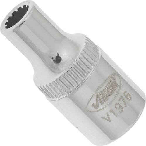 Vigour Multiprofil-Steckschlüsseleinsatz V1996, 18 mm, 1/2 Zoll, Silber - Bild 1