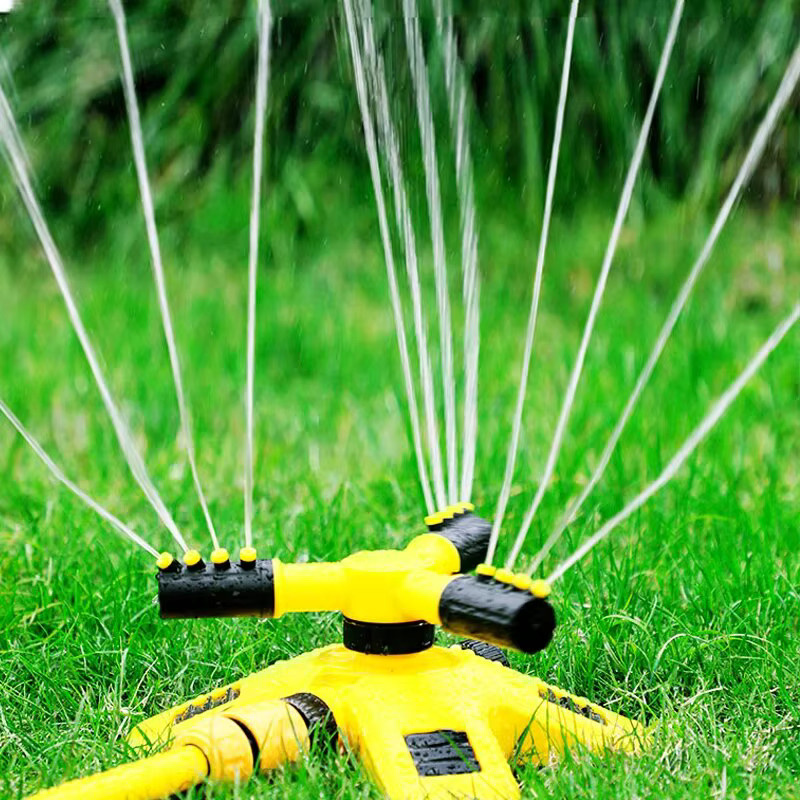 Automatischer 360-Grad-Sprinklerkopf mit Dreiwege-Rotation in Gelb - Bild 2