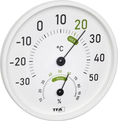 TFA Dostmann Thermo-Hygrometer Weiß 45.2045.02 - Bild 1