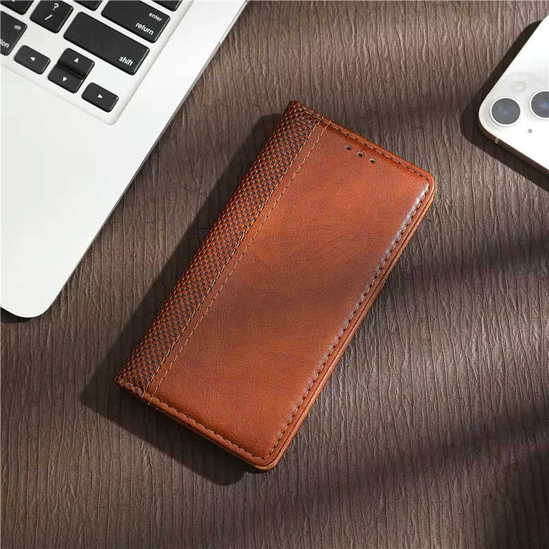 Xiaomi Flip-Lederhülle für Redmi Note 15 Pro Plus, Note 15 5G und 4G, Holster Cover in Blau und Braun - Bild 2