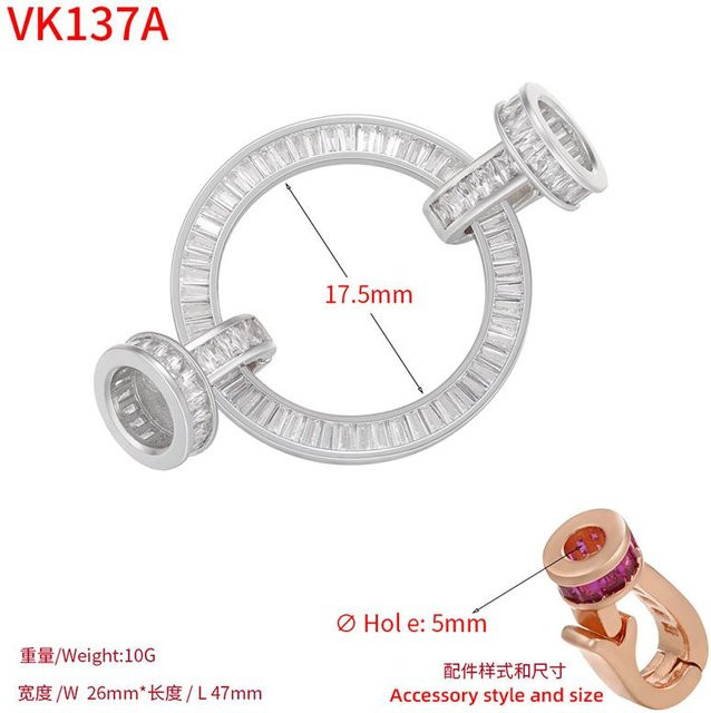 YULIN Armband Verschluss Schließe, goldene Kristallverbinder, Damen - Bild 1
