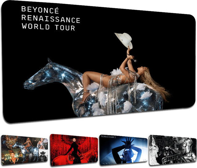 Beyonce Renaissance Mauspad mit rutschfester Lockedge-Kante für Büro, Studium und Gaming, verdicktes Schreibunterlagen-Pad - Bild 1