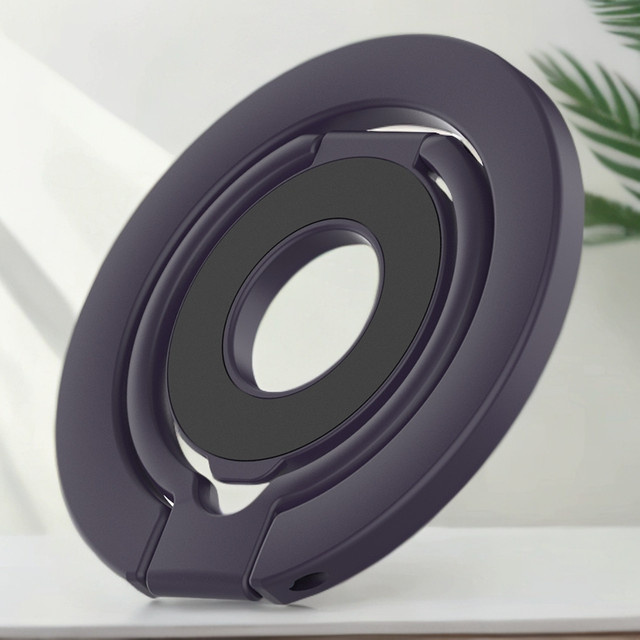 WSSHE Magnetischer Ringhalter für Mobiltelefone in Blau, 360 Grad drehbar und faltbar, kompatibel mit iPhone 12 bis 16 Serie - Bild 1