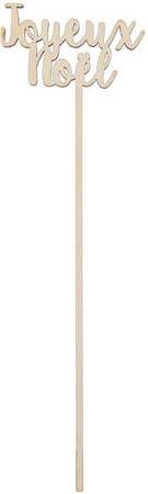 Rico Design Holzpicker Joyeux Noel aus Holz, Höhe: 25,3 cm, Breite: 6,5 cm