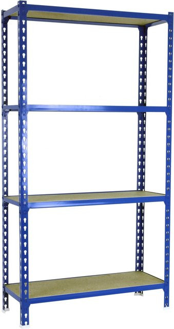 PROREGAL Schwerlastregal Mid Muli mit 4 Fachböden, Blau, H x B x T: 150 x 120 x 40 cm - Bild 1