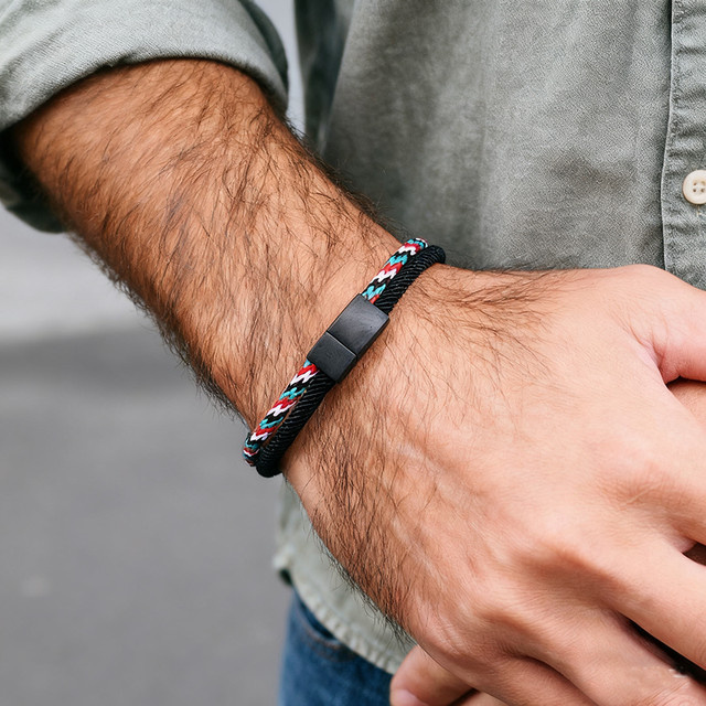 Noter Armband, Edelstahl, Bicolor, Herren - Bild 1