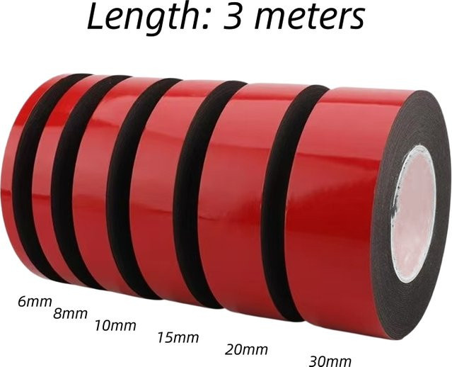 3M Extra Starkes Doppelseitiges Klebeband, 0,4 mm Dicke, 3 m Länge - Bild 1