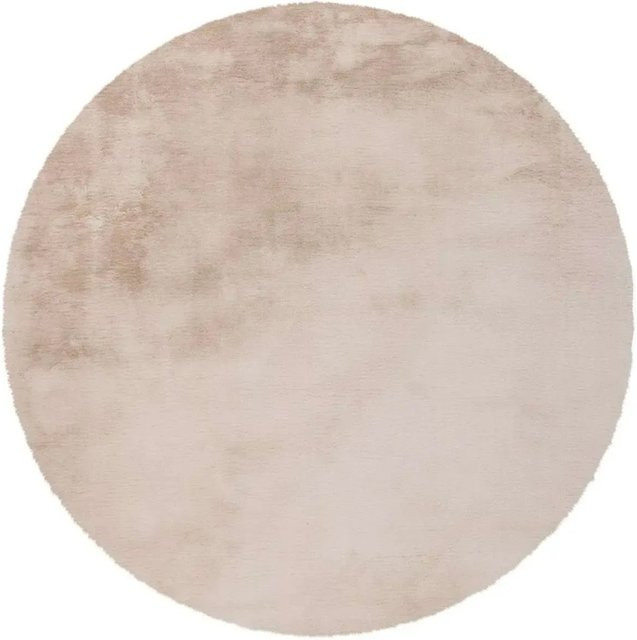 MeGusta Shaggy Hochflor Teppich Catalina rund in Creme Beige aus Polyester mit Ø 160 cm - Bild 1