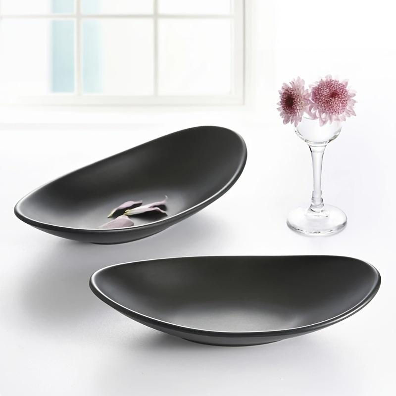 Ovales Ringtablett XYKK01 in Schwarz aus Kunststoff als dekorative Schmuckaufbewahrung und Schlüsselhalter - Bild 3