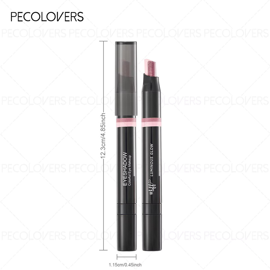 PECOLOVERS Zweifarbiger Lidschattenstift, Wasserfest, Unisex - Bild 5