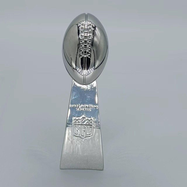 Global Finds NFL Super Bowl Meisterschaftstrophäe aus Legierung in Silber für Tischdekoration - Bild 1