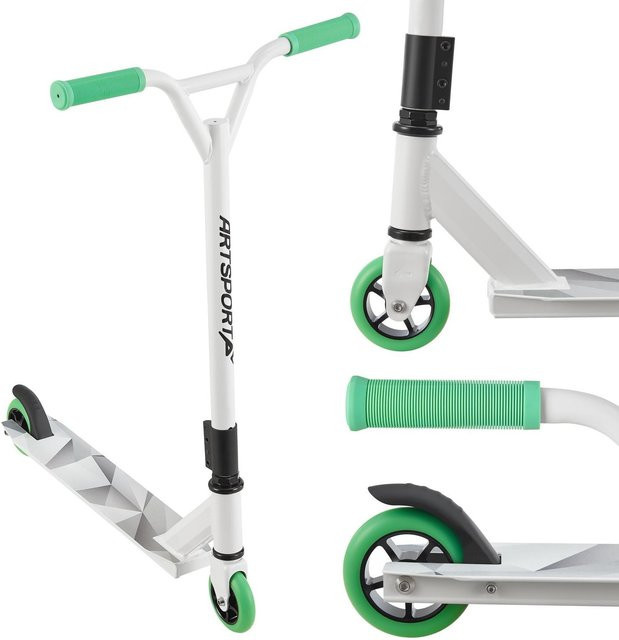 ArtSport Stunt Scooter Futuristic Trick Roller Weiß Grau ab 6 Jahren - Bild 1