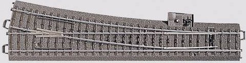 Märklin H0 C-Gleis Weiche schlank rechts 24712 mit Bettung - Bild 1