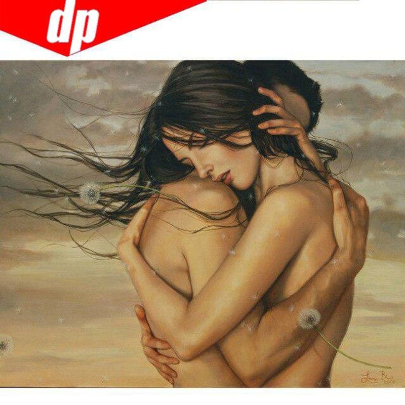 FIYO Diamond Painting DIY Amour 5D Stickerei Set, Mehrfarbig, B: 30 cm x H: 20 cm - Bild 1