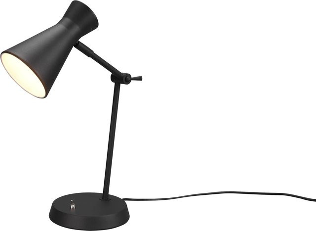 Reality Tischleuchte Enzo LED aus Metall in Schwarz Matt, B/T/H: 11,5 x 11,5 x 50,0 cm - Bild 1