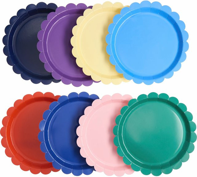Rico Design Pappteller Magic Rainbow, Multicolour, Durchmesser: 23 cm - Bild 1