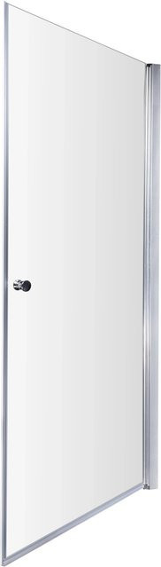 Sanotechnik Brava Schwenktür als Pendeltür aus Klarglas in Silber, B: 65 cm, H: 195 cm - Bild 1