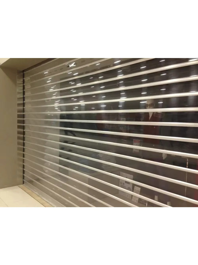 TOMA Elektrischer transparenter Rollladen aus Aluminium und Polycarbonat in Weiß für Profis - Bild 4