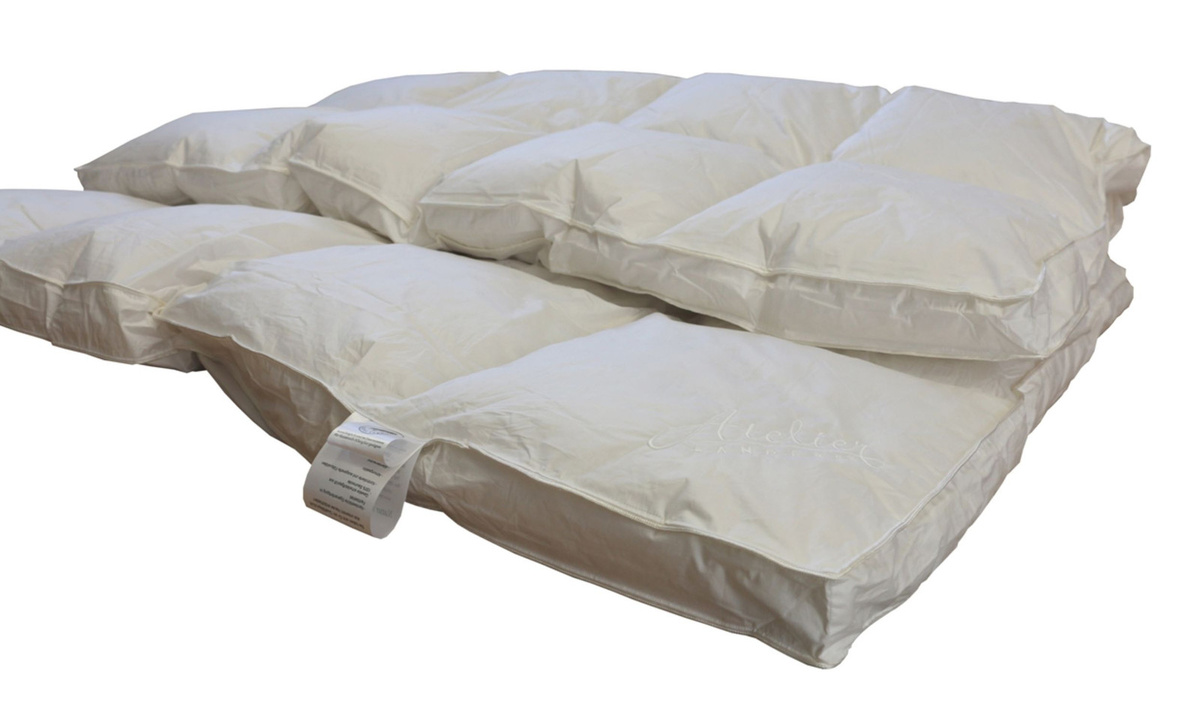 Hofmann Premium Daunendecke Winter Bettdecke mit 6cm Kassettenfüllung Weiß B/T: 200 x 200 cm - Bild 1