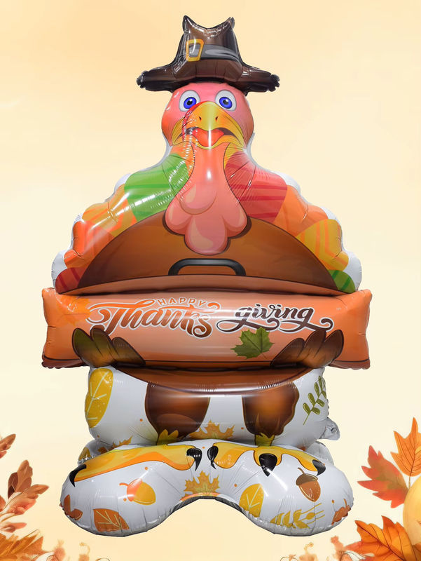 Große Vogelscheuche als Standmodell für deine Herbst- und Thanksgiving-Dekoration, Mehrfarbig, Höhe: 152,4 cm - Bild 2