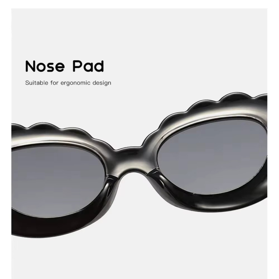 ZUXUB Kinder-Sonnenbrille, oval, Vollrand, Kunststoff, black - Bild 2