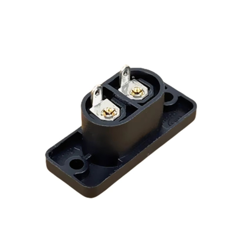 Fengyidz 5-teiliges Set 2-Pin IEC 320 C8 Eingangsstecker mit Schraubmontage, Adapter/Converter, Schwarz, 250V 2,5A - Bild 3