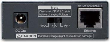 Planet POE-172S Netzwerksplitter mit PoE-Unterstützung in Schwarz - Bild 1