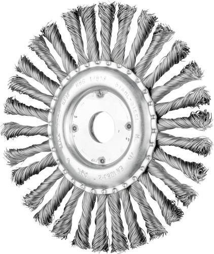 PFERD TOOLS COMBITWIST Rundbürste gezopft für Winkelschleifer, Farbe Silber, Durchmesser: 178 mm, Bohrung: 22,2 mm, Drahtstärke: 0,50 mm, Material Stahl - Bild 1