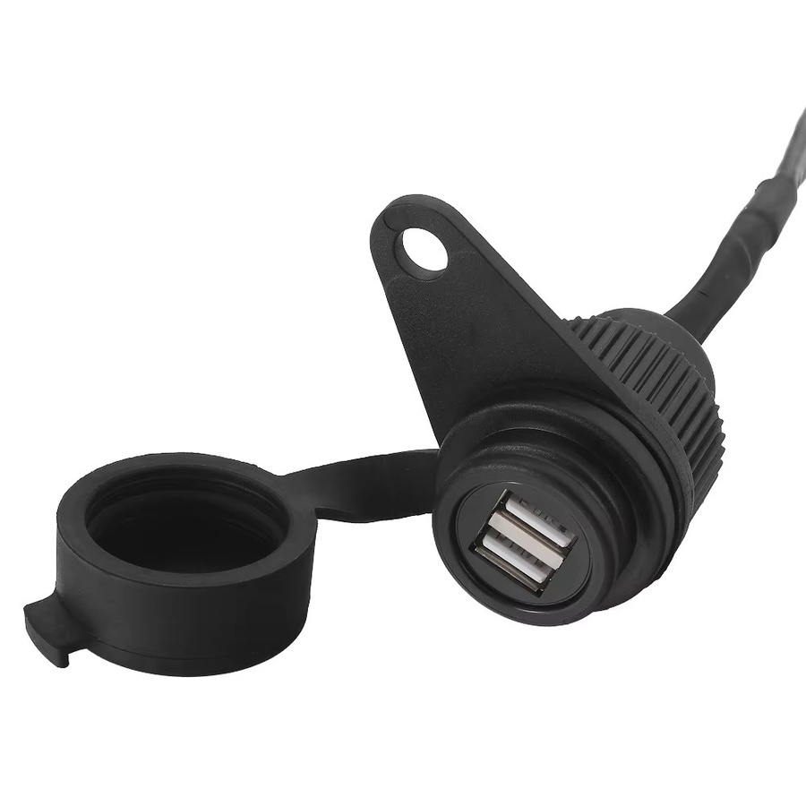 USB-C Motorrad-Ladebuchse in Schwarz für BMW R1200GS R1250GS R1200ST R1150GS R1100GS R1250RT R1200RT K1200R LC Adventure und R ADV - Bild 3