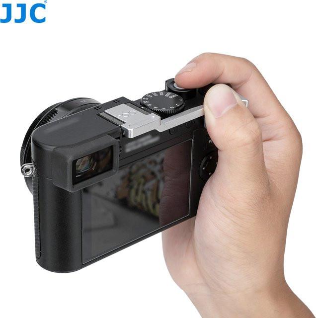 JJC Daumengriff aus Metall für Leica D-LUX8 in Silber, Blitzschuh-Daumenauflage zur Unterstützung - Bild 1