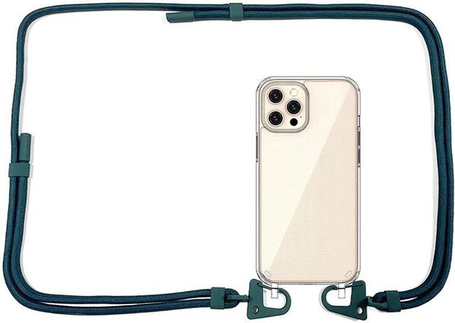 XOUXOU iPhone Hülle mit Lanyard Kordel und Umhängekette in Transparent für iPhone 16 15 14 13 Pro Max und weitere Modelle - Bild 1