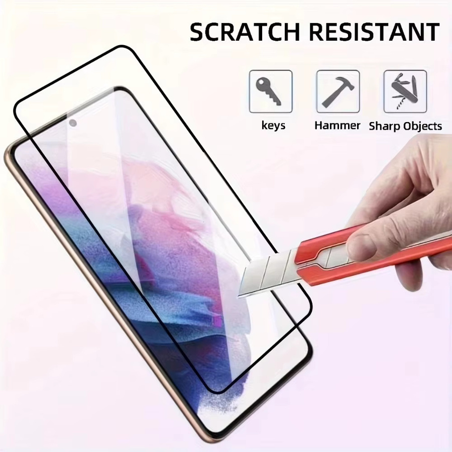 Displayschutz aus gehärtetem Glas für Google Pixel 8A 9A 7A 10 Pro XL 9 8 7 5G, transparent, vollständig abdeckend und kompatibel mit Fingerabdruck-Entsperrung - Bild 2
