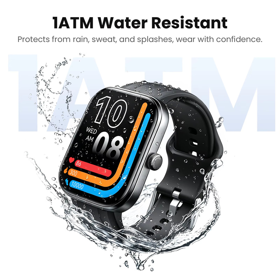 Haylou Watch Faro Smartwatch in Schwarz mit 2,01 Zoll HD-Bildschirm, Bluetooth-Sprachanruf-Funktion und 24-Stunden-Gesundheitsüberwachung für Männer und Frauen - Bild 5