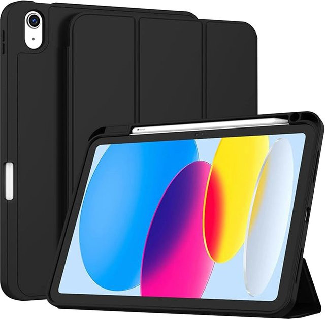 Techsuit Flex Trifold Schutzhülle für Apple iPad (2025 / 2022), Schwarz - Bild 1