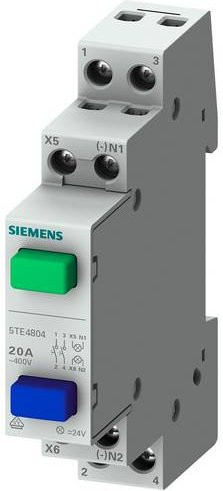 Siemens Lasttrennschalter 5TE4807 mit Druckknopf in Gelb und Grau für DIN-Schiene - Bild 1