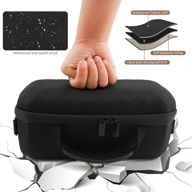 JBL Charge 6 Audio-Organizer: Harte EVA-Reisetasche als Umhängetasche mit verstellbarem Schultergurt in Schwarz - Bild 1