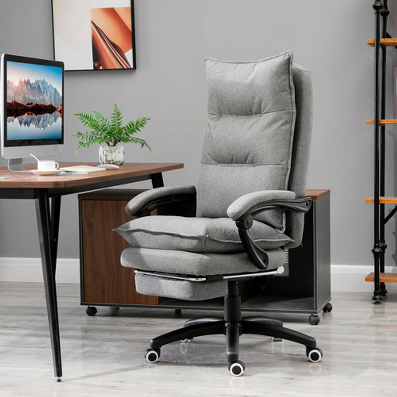 Vinsetto Bürostuhl mit Massage in Grau, B/T/H: 62 x 70 x 125 cm - Bild 5