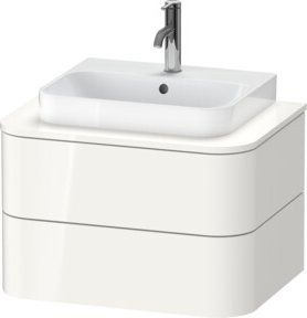 Duravit Waschtischunterschrank Happy D.2 Plus in Weiß Hochglanz mit 2 Schubladen, B/T: 65 x 48 cm - Bild 1