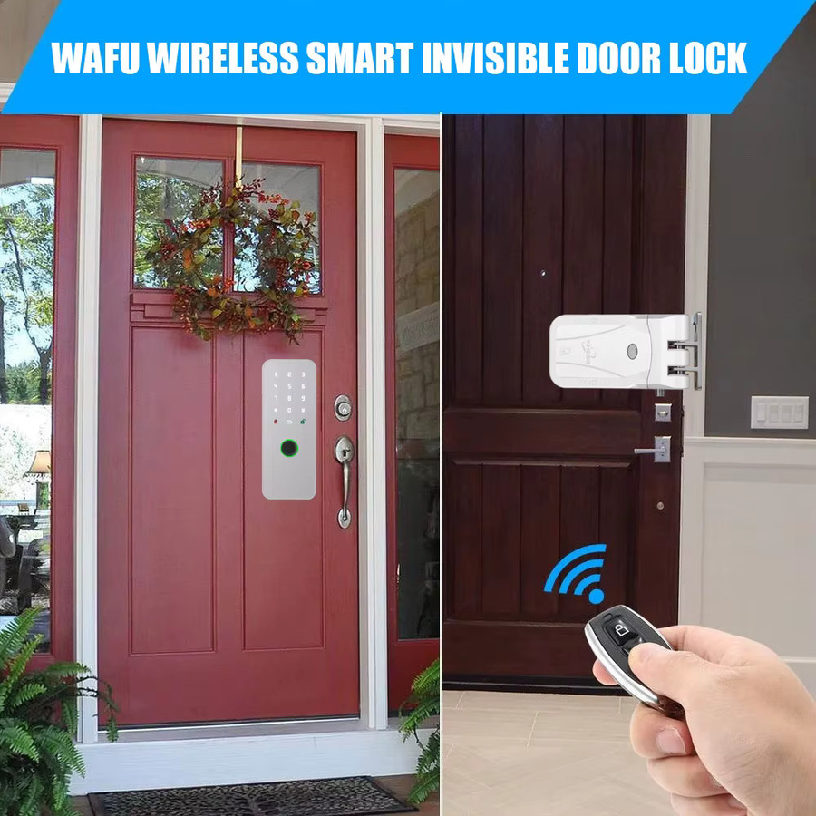YiHESZ Smart Lock Wafu 026 mit Fingerabdruck, Passwort und 433 MHz Fernbedienung sowie Dual Motor und Backup Batteriesystem - Bild 3