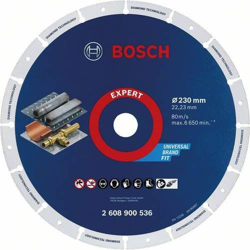Bosch Expert Diamond Metal Wheel Diamanttrennscheibe für Metall Durchmesser: 230 mm, Bohrungs-Ø: 22,23 mm - Bild 1
