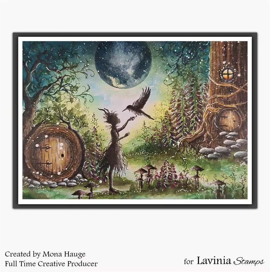 Lavinia Stamps Midnight Coven 17-teiliges Halloween-Hexen-Silhouette-Set aus transparenten Klarsichtstempeln für Scrapbooking und Bastelarbeiten - Bild 2