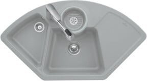 Villeroy & Boch Eckspüle Solo Eck ALG aus Keramik in Almond - Bild 1