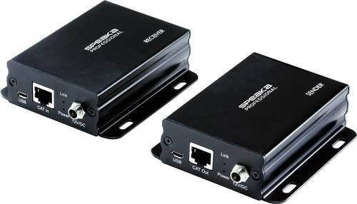 SpeaKa Professional HDMI Extender über Ethernet/LAN 50m Schwarz - Bild 1